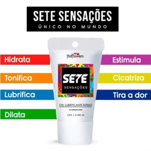 Sete Sensações Lubrificante Íntimo Anal com Ação Dessensibilizante 25g