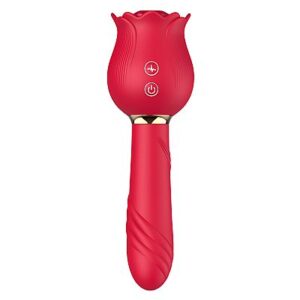 Vibrador de Ponto G e Clitóris / Rosa com Pulsação - Carmim
