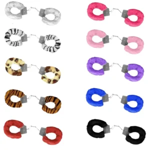 Algema de Metal Pelúcia Rosa